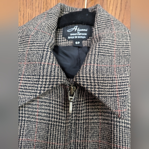 Alanni by Donny Brook 100% Wool Zipper Front Jacket & Trousers - Size 6P - Picture 3 of 9